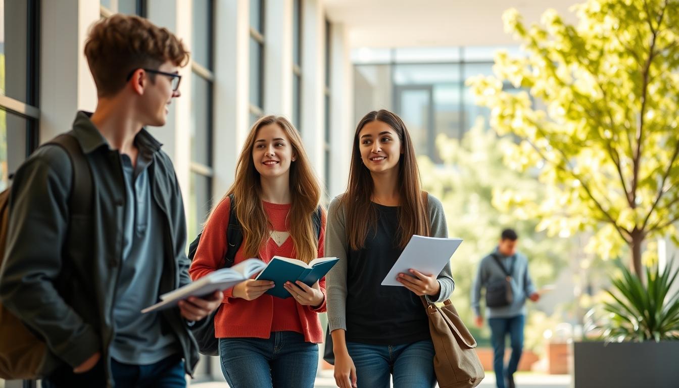 Student developing practical and academic skills